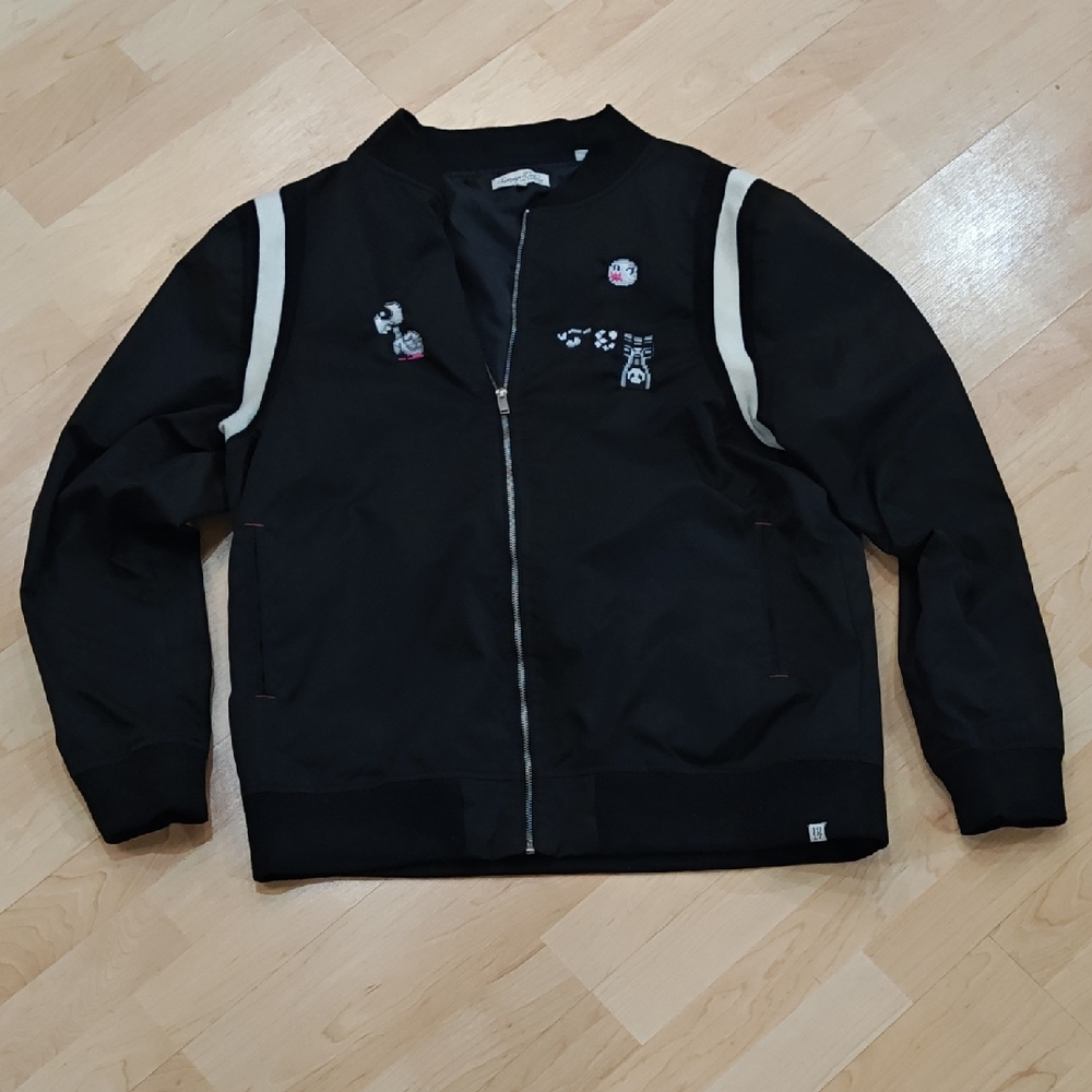 Nintendo Sovereign Code Black Bomber Jacket with Sporty Accents